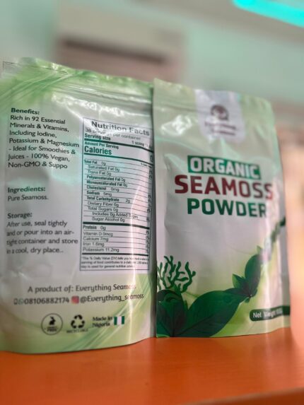 Organic seamoss powder